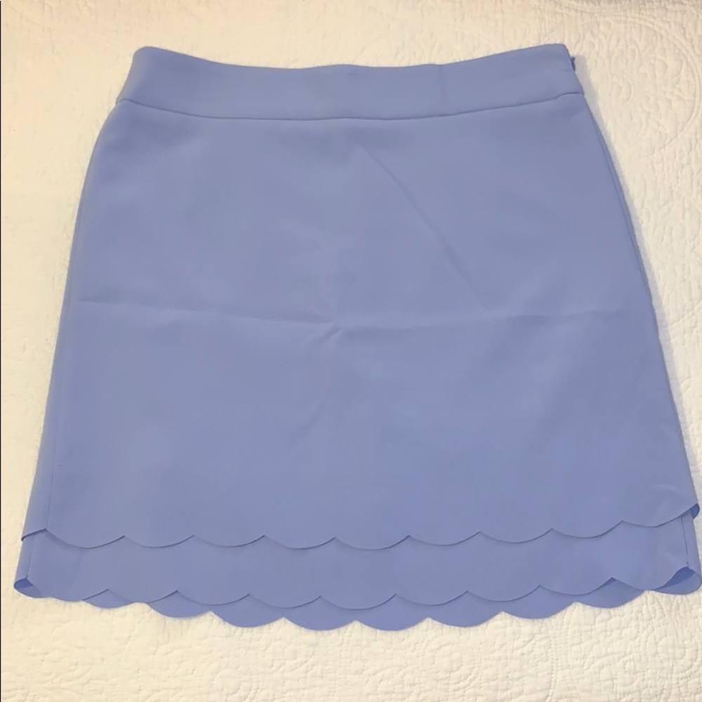 NWOT Periwinkle Loft Scalloped Skirt